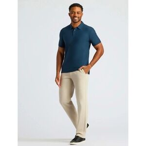 True Classic Mens Small Navy Blue Short Sleeve Active Polo 2.0 Stretch